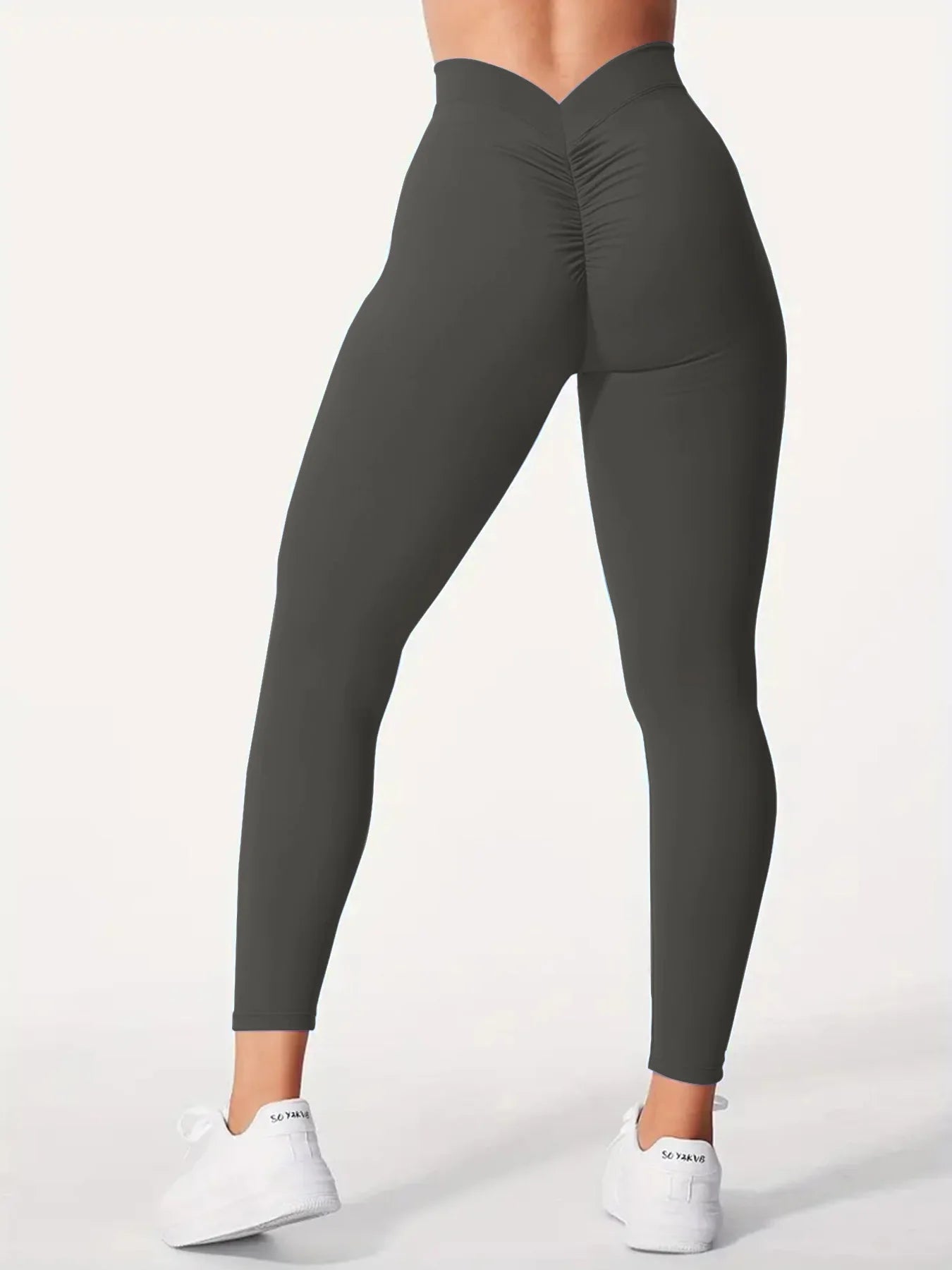 Womens Cross Over High Waist Yoga Leggings Active Wear