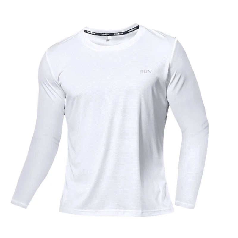 Ice Silk Quick Dry Long Sleeve T Shirt For Outdoor Running