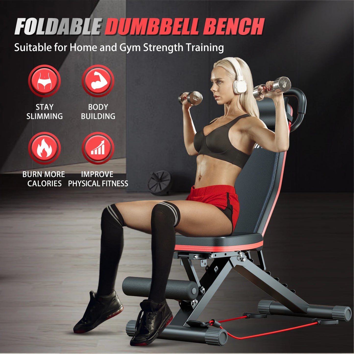 Foldable 14-In-1 Dumbbell Bench With 1000 Lbs Capacity