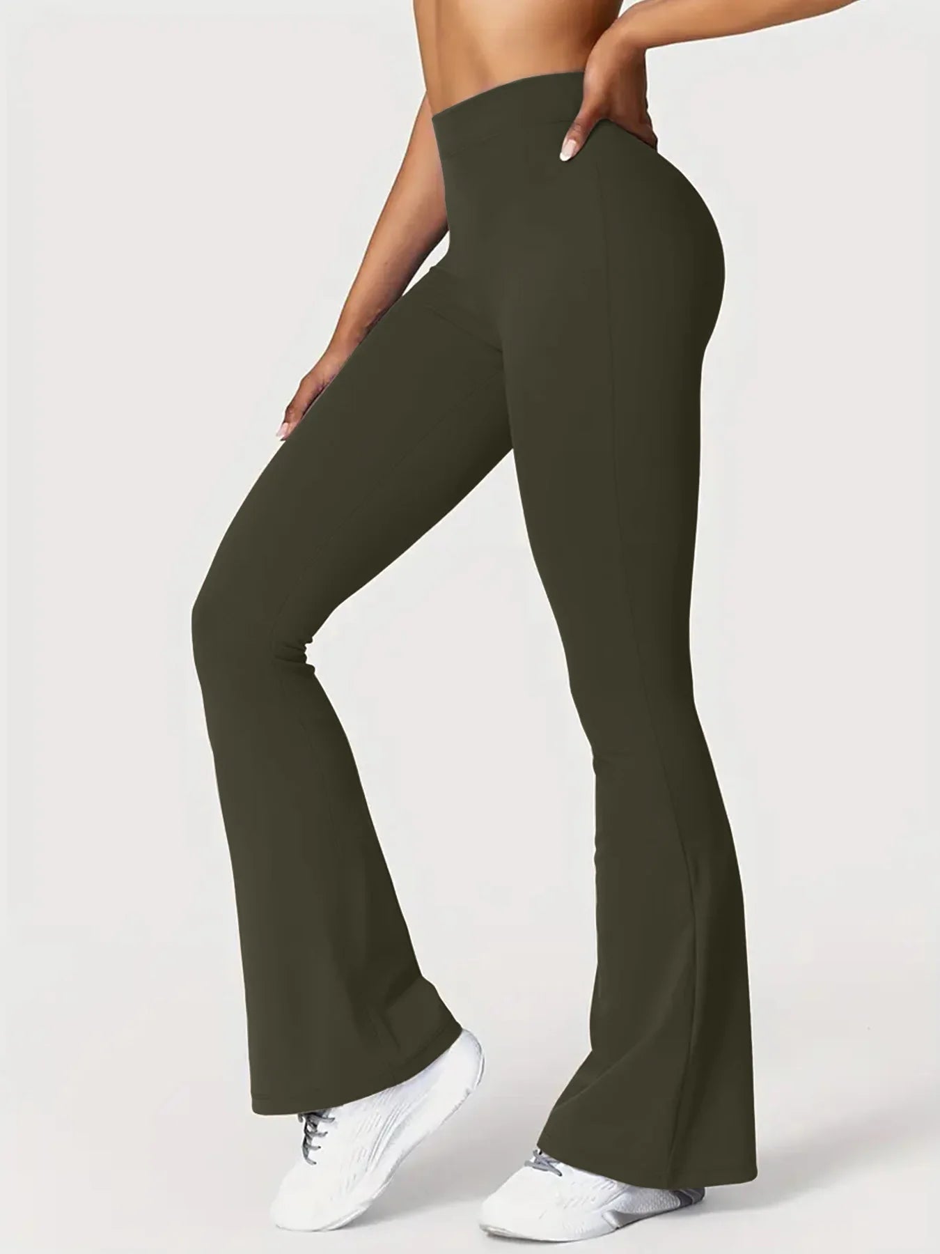 Womens V Waist Gym Leggings Push Up Yoga Pants Tights