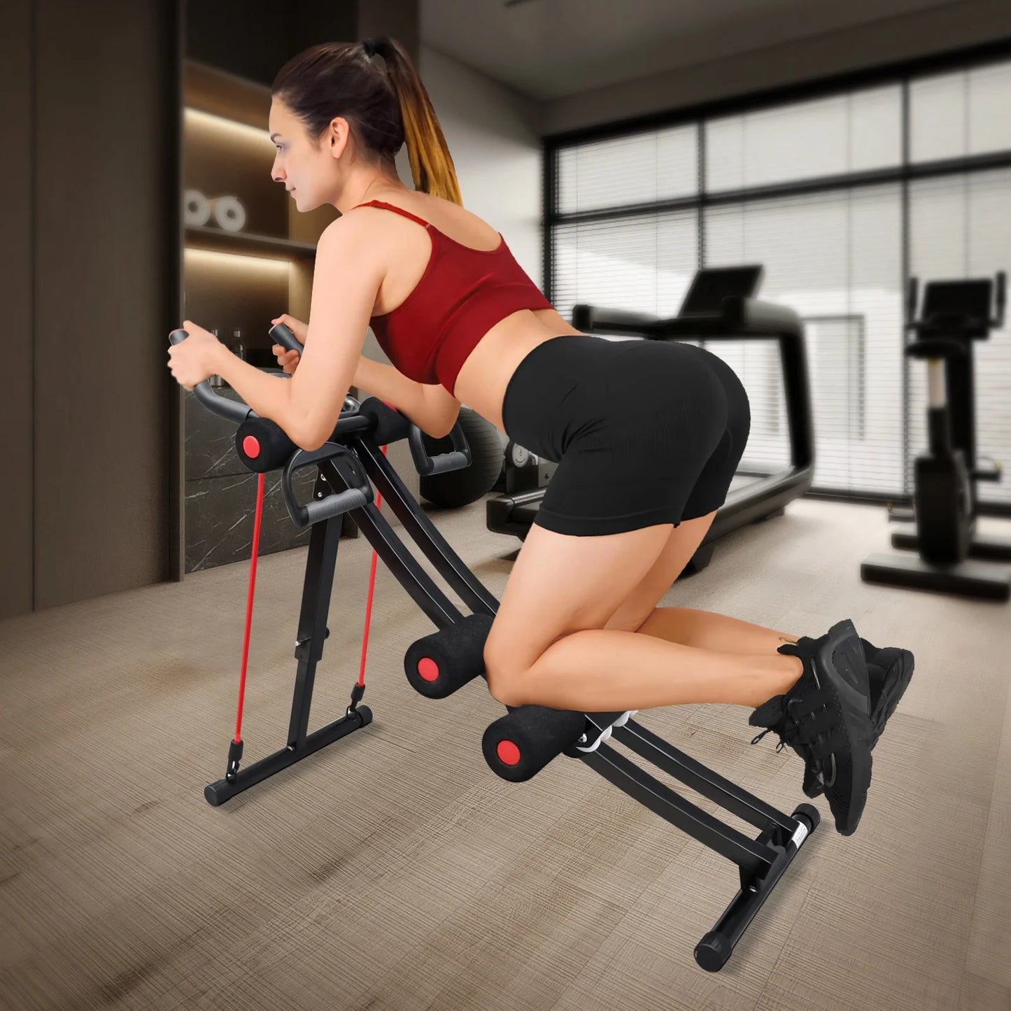 GIKPAL Foldable Abdominal Machine for Home Gym Core Training