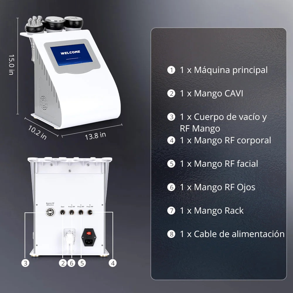 Mychway 5 In 1 Cavitation Machine With Radio Frequency
