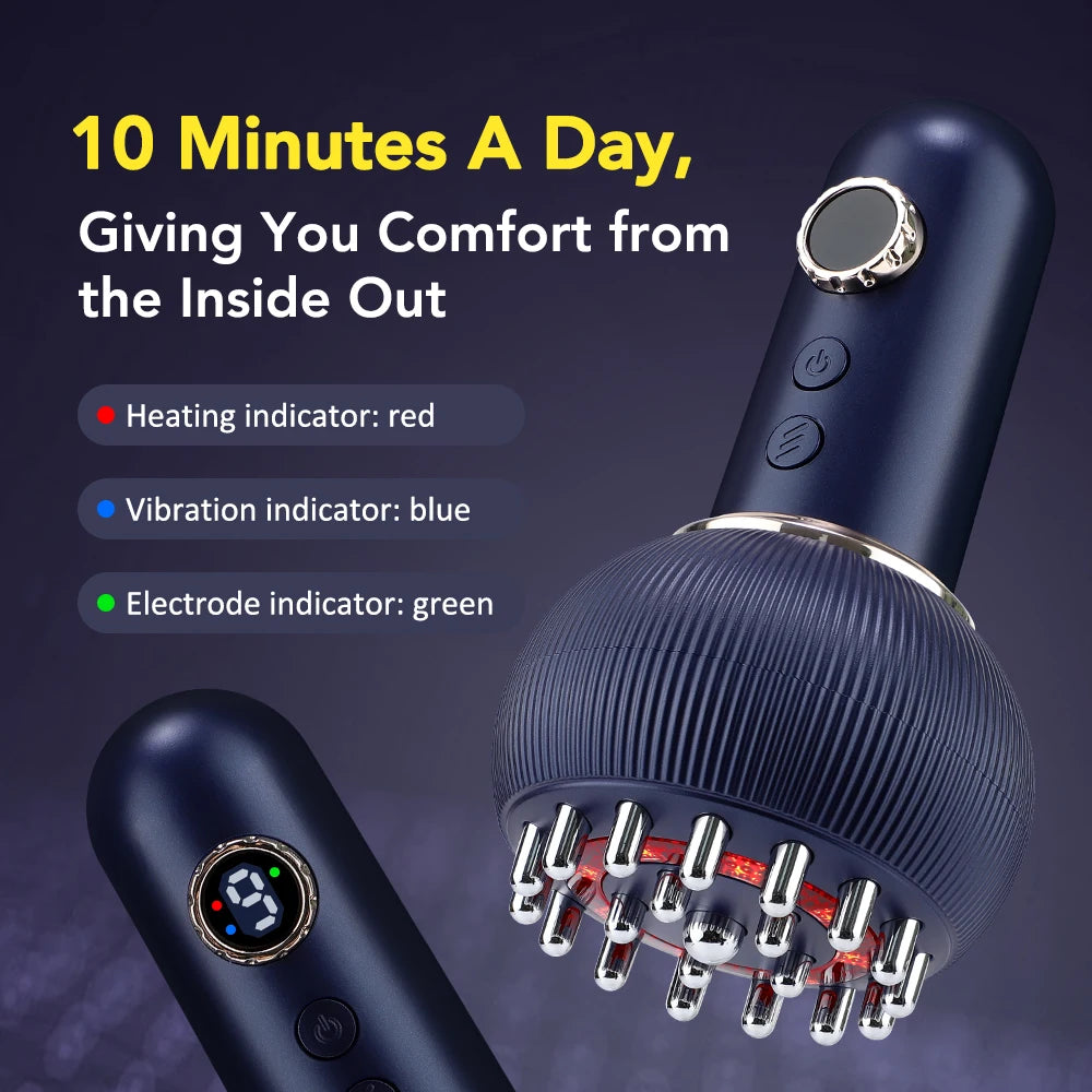 Hailicare Electric Meridian Body Massage Brush for Lymphatic Drainage