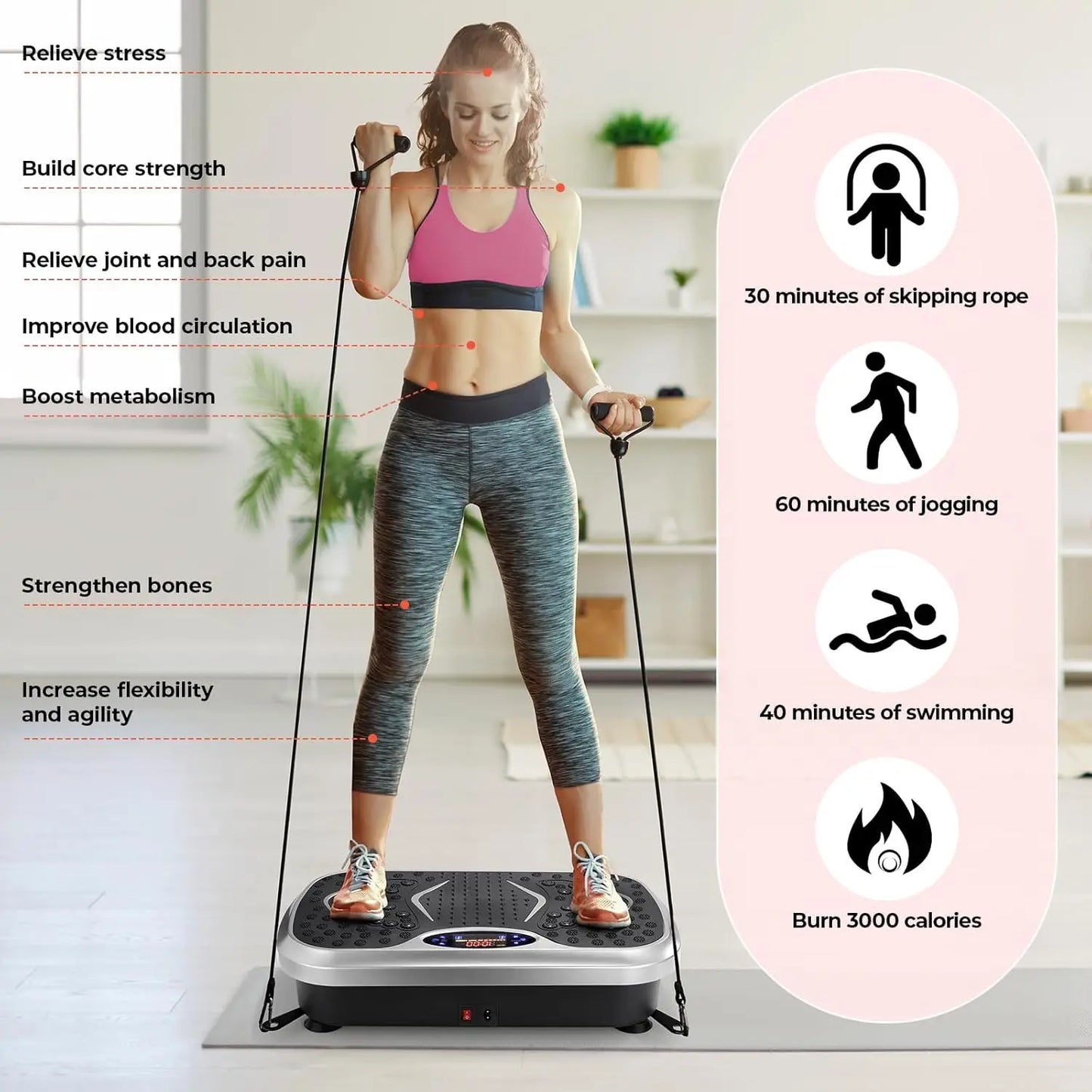 Vibration Plate Fitness Board For Home Exercise And Body Shaping