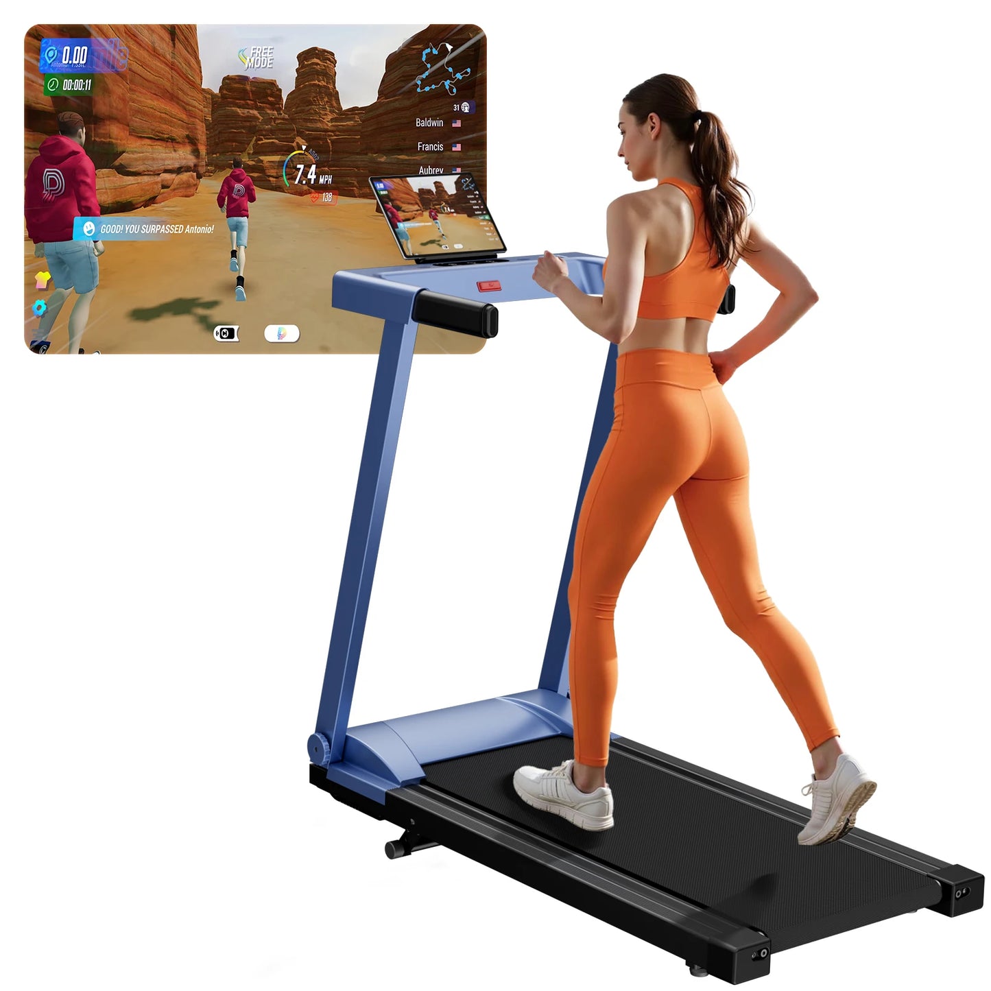 Treadmill 3.0HP With 5 Percent Incline Folding Handles