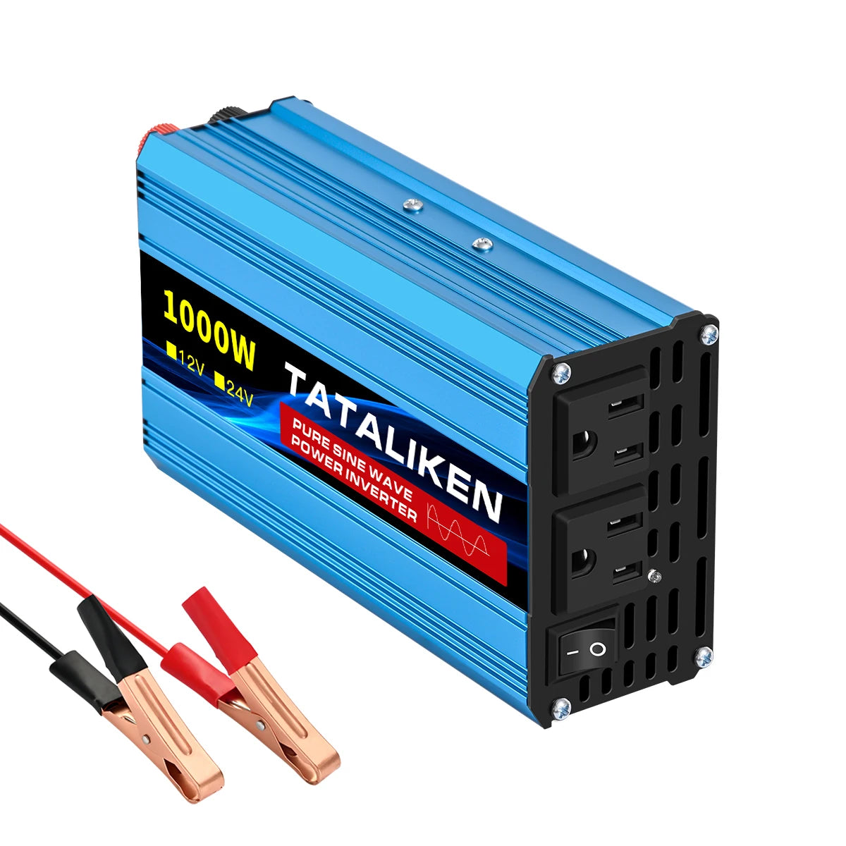 TATALIKEN 12V to 110V Pure Sine Wave Car Inverter Power