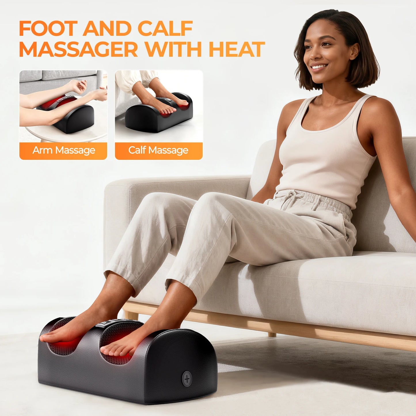 HOMEMASSA Shiatsu Massage Mat With Heat And 10 Vibrating Motors
