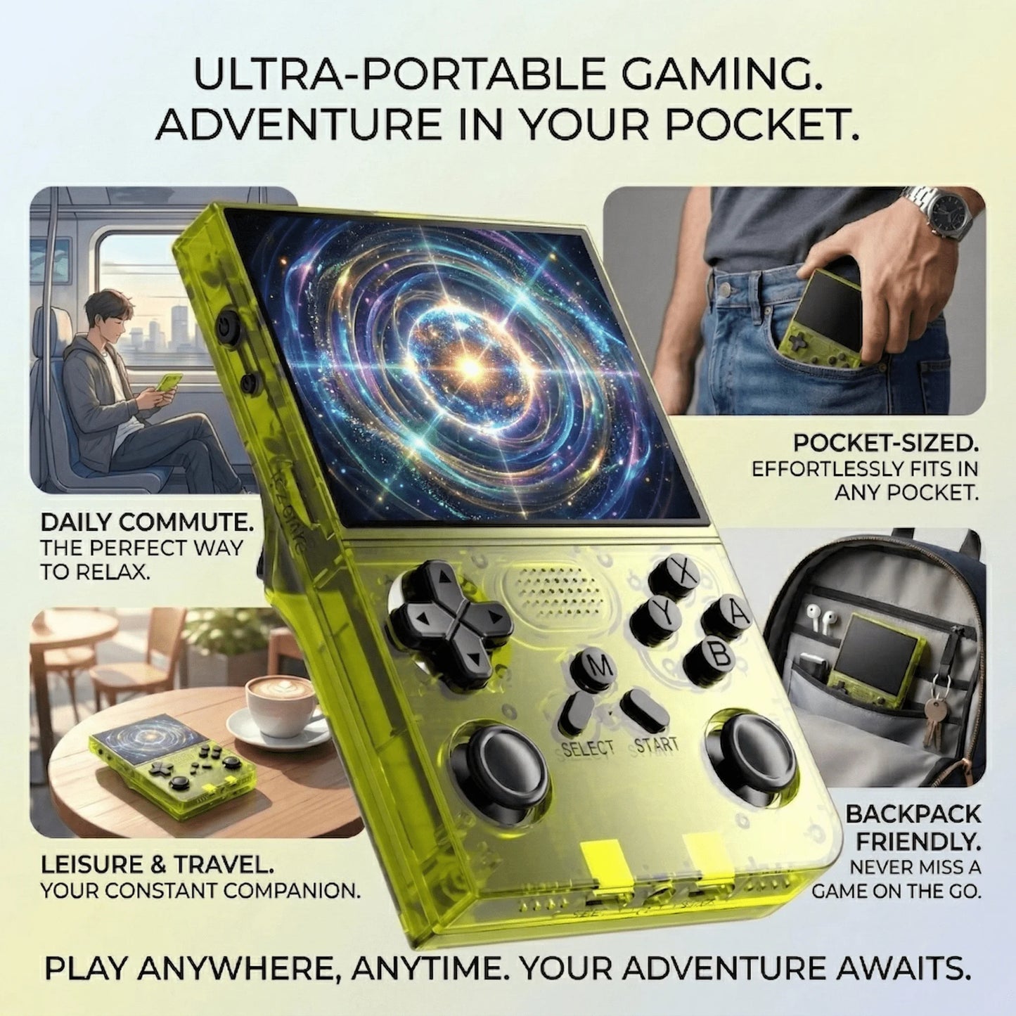 YKASEK R40 Retro Handheld Game Console