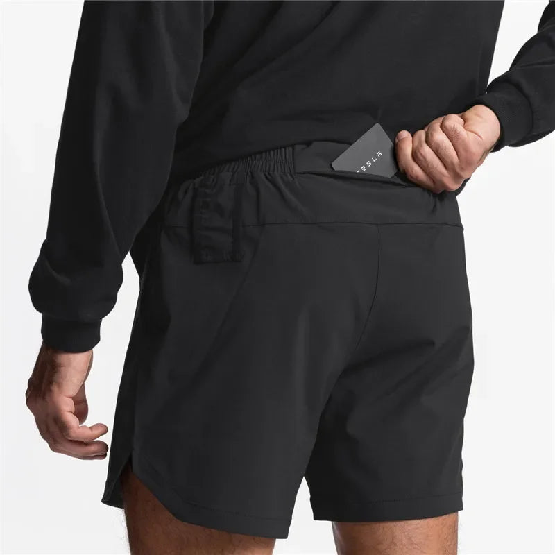 Mens Running Shorts Quick Dry Fitness Gym Shorts For Men