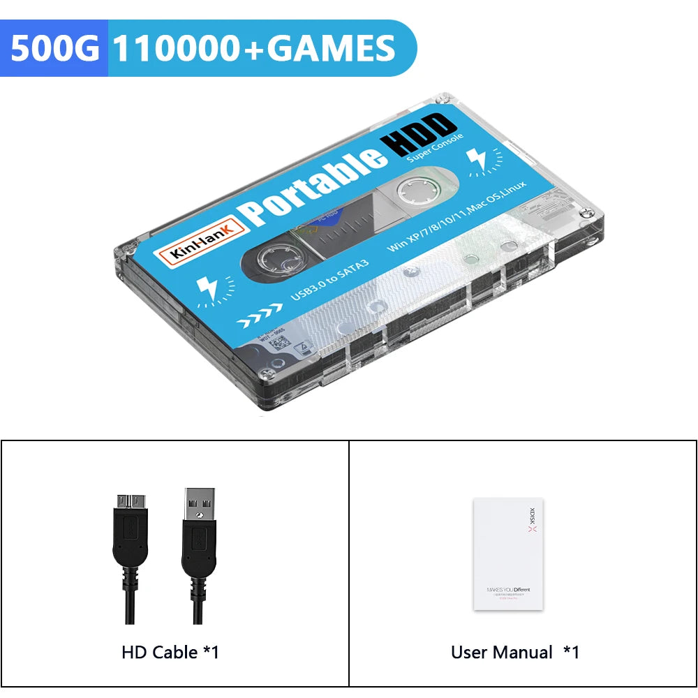 KINHANK Super Console X Retro Gaming HDD Batocera 110000 Games