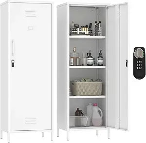 Metal Storage Locker With Digital Lock For School And Home