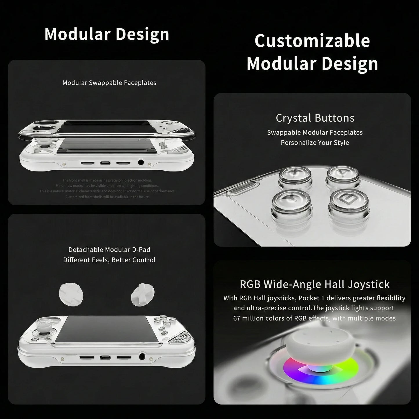 Miniloong Pocket 1 Modular Retro Handheld Emulator