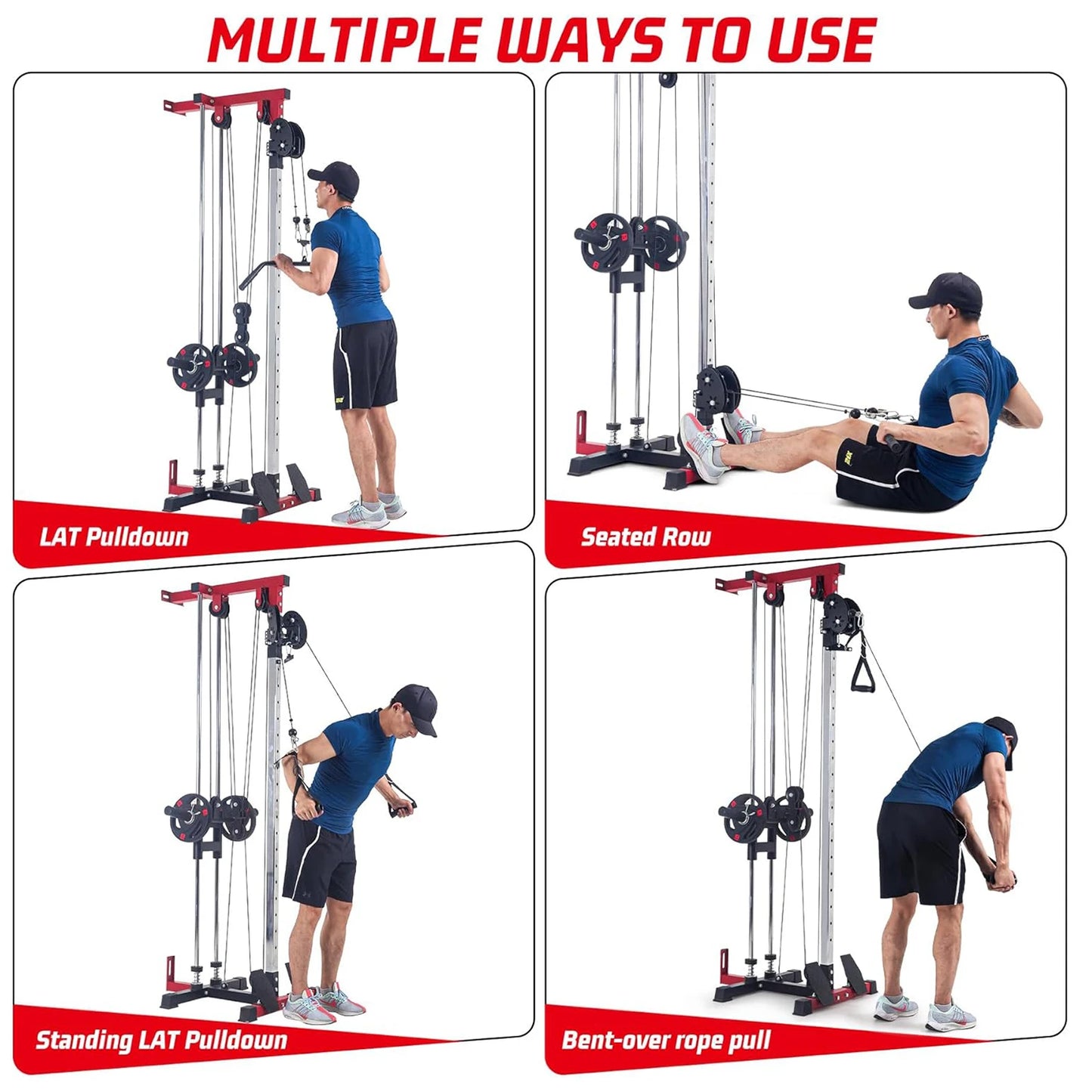HiMISS Lat Pulldown Machine Multi Function Home Gym Cable