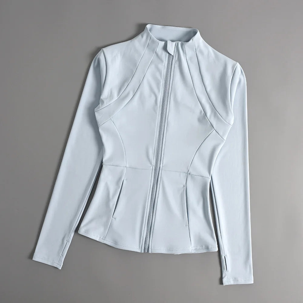 Women's Slim Fit Yoga Top Long Sleeve Sports Shirt Running