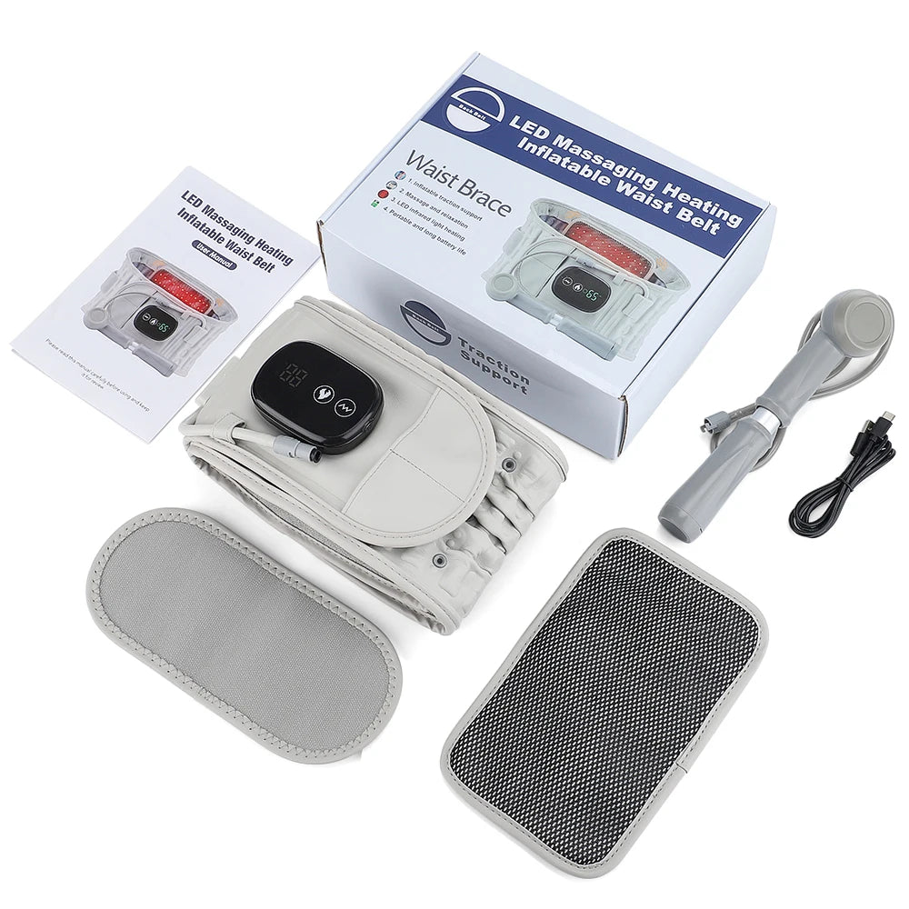 PASTSKY Inflatable Lumbar Traction Belt With Rechargeable Battery