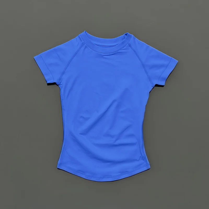 Women's Short Sleeve Running Top Breathable Gym Yoga