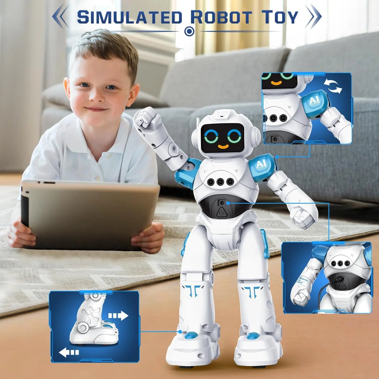 VATOS RC Robot Toy with Smart Talking and Gesture Sensing
