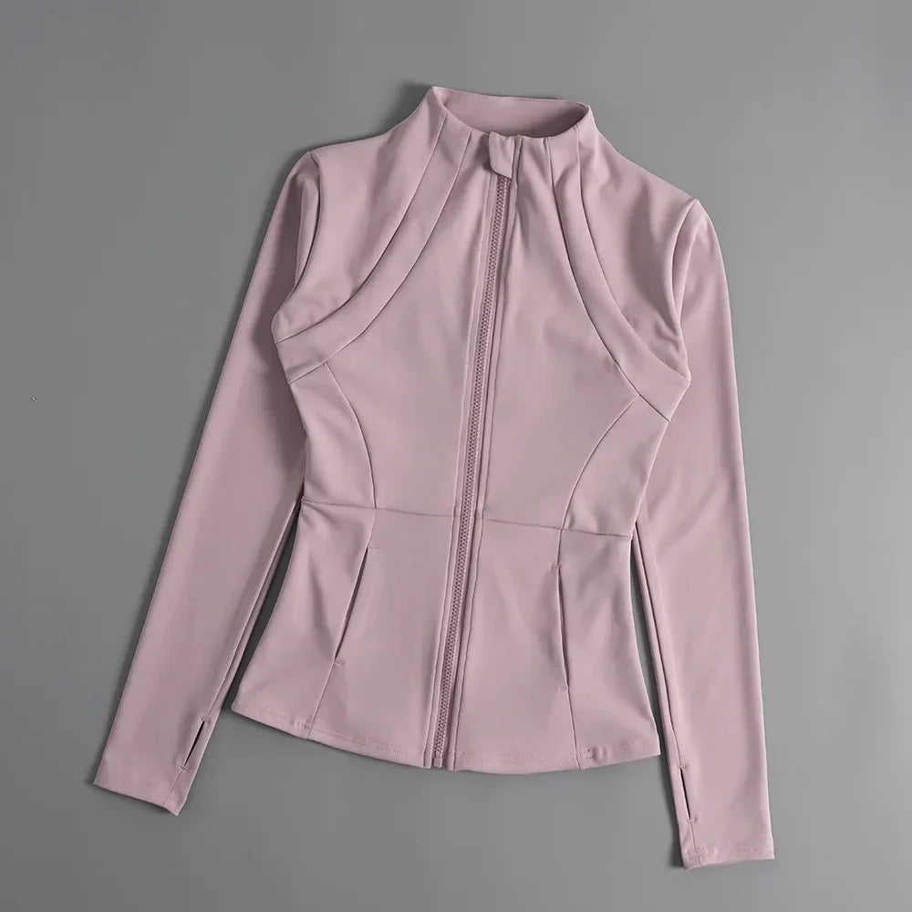 Women's Slim Fit Yoga Top Long Sleeve Sports Shirt Running
