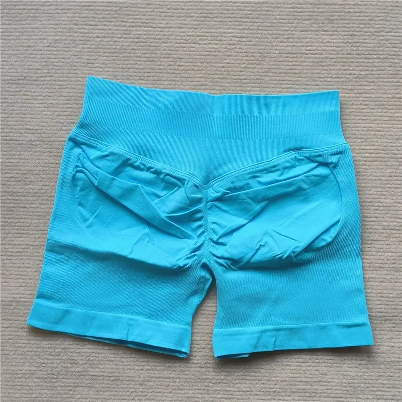 Women's Gym Running Shorts Scrunch Butt Seamless Biker Cycling