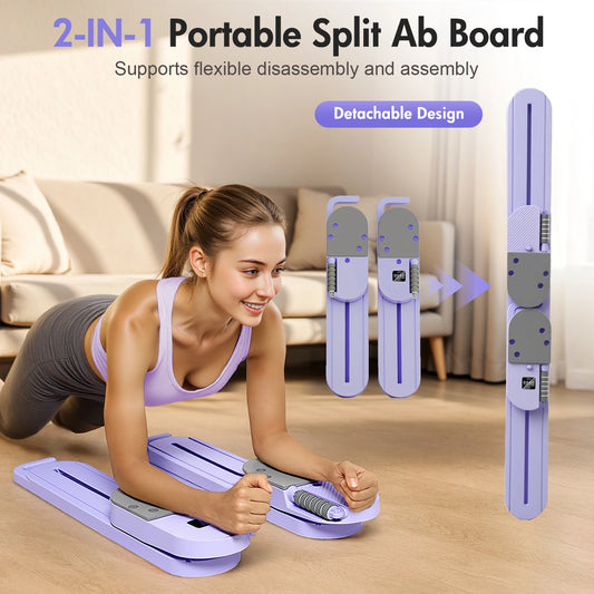Abdominal Pilates Board With Detachable Resistance Bands LCD Display