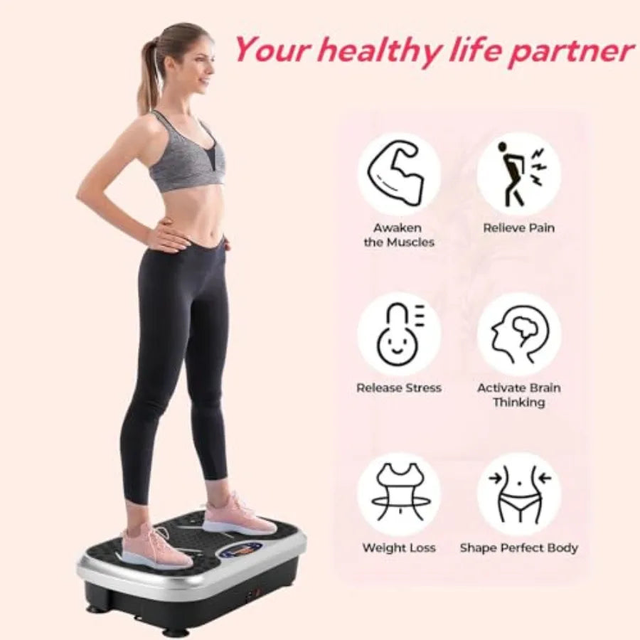 SHXI Vibration Plate 3D Shake Board With Resistance Bands