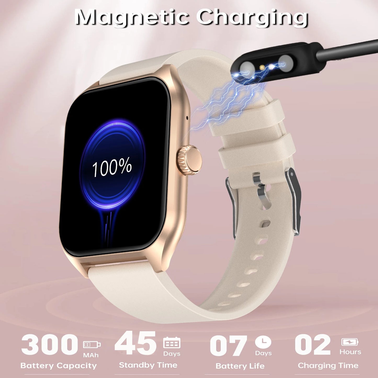 LIVLOVCP AI Voice Assistant Smart Watch Men Women Heart Rate