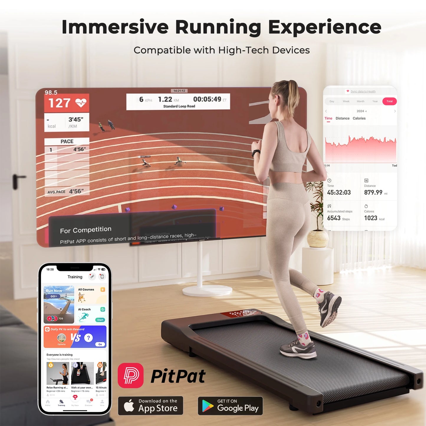 NONE 2 In 1 Treadmill For Home Office Remote Control