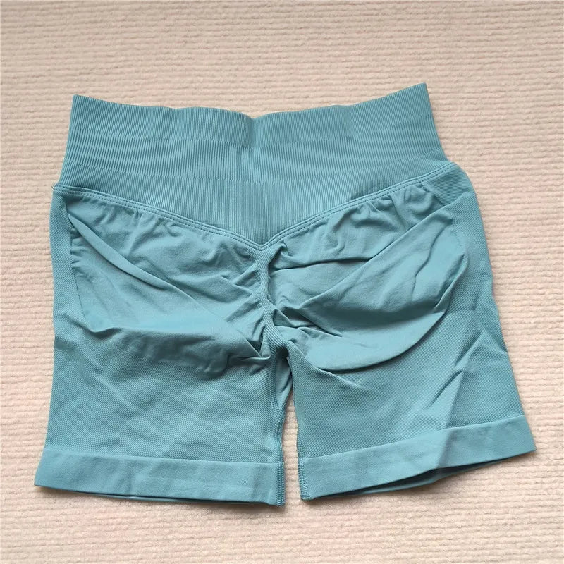 Women's Gym Running Shorts Scrunch Butt Seamless Biker Cycling