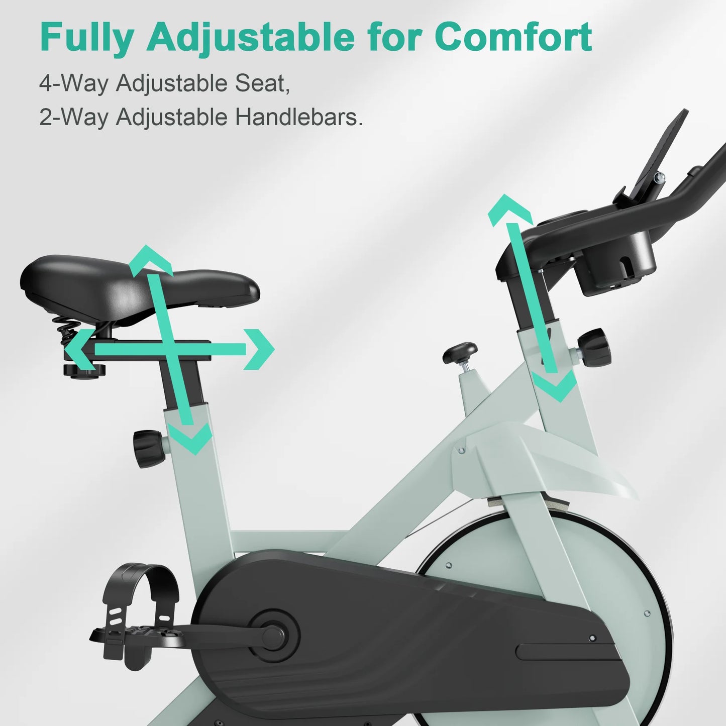 Superun 32 Level Magnetic Resistance Quiet Exercise Bike For Home