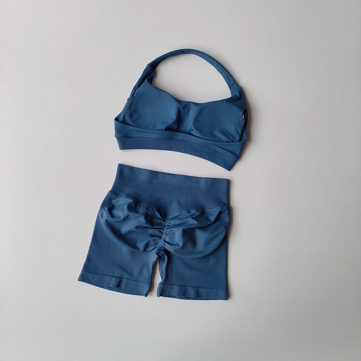 Women's Seamless Yoga Set With Sports Bra And Shorts