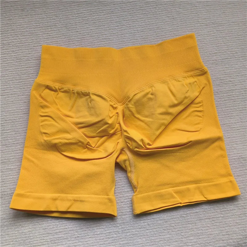 Women's Gym Running Shorts Scrunch Butt Seamless Biker Cycling