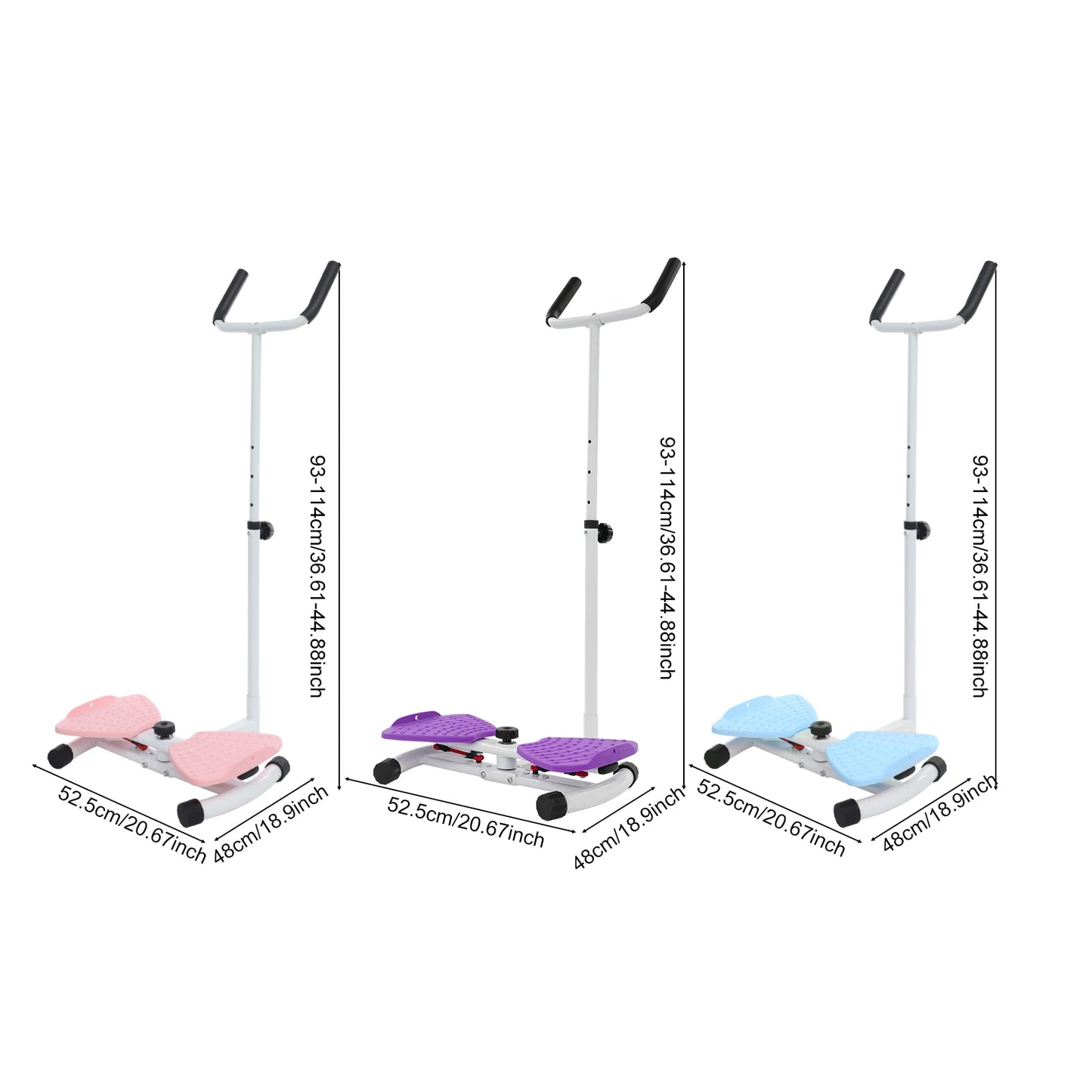 Noiseless Waist Twister Board With Handrail For Men And Women