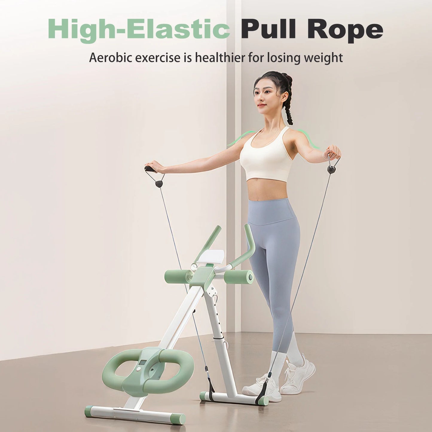 Abdominal Folding Crunch Trainer For Home Gym Core Workout Machine
