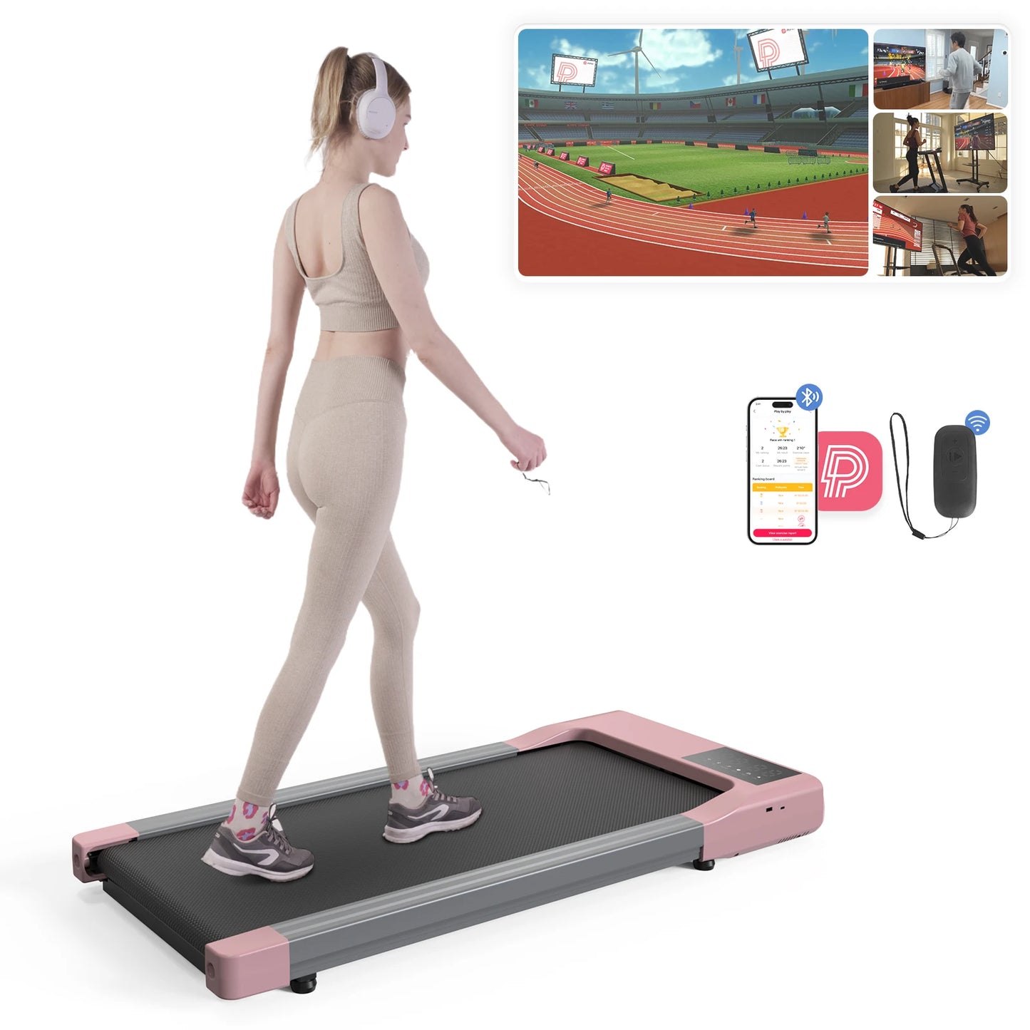 NONE 2 In 1 Treadmill For Home Office Remote Control