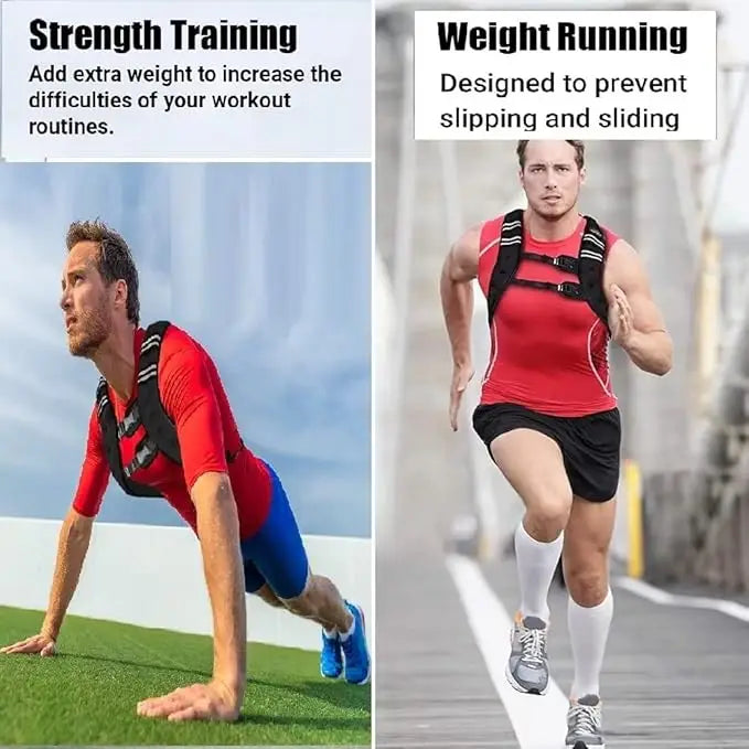 NONECN Weighted Vest 12 To 30 Lbs For Training And Cardio Workouts