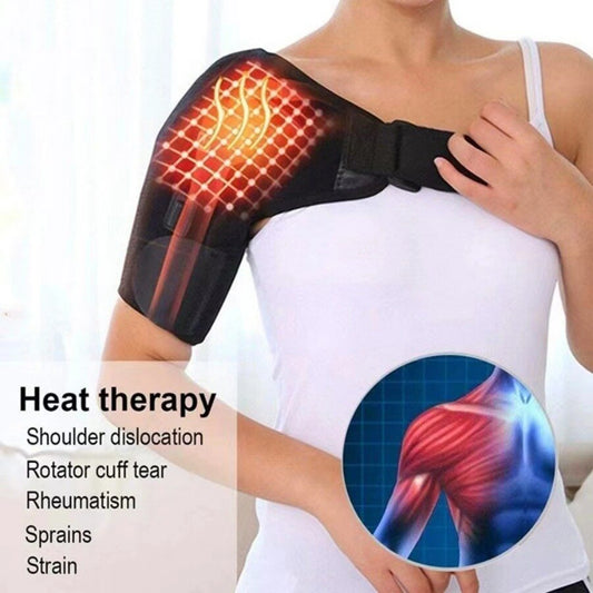 Self-Heating Shoulder Strap for Pain Relief Adjustable Thermal Pad