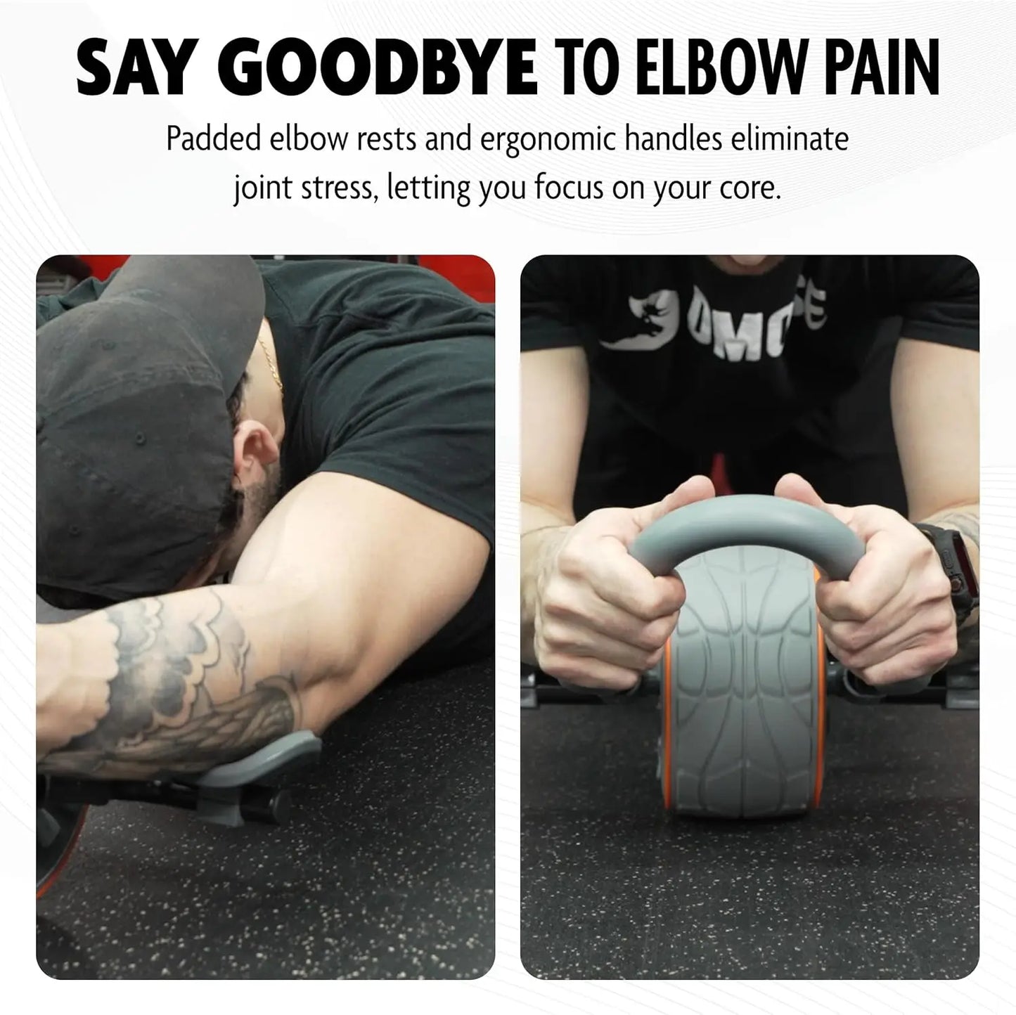 Ab Roller Wheel With Elbow Support And Knee Pads Kit