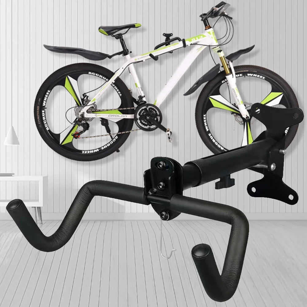Bike Wall Mount Rack Foldable Heavy Duty Space Saving Storage Holder