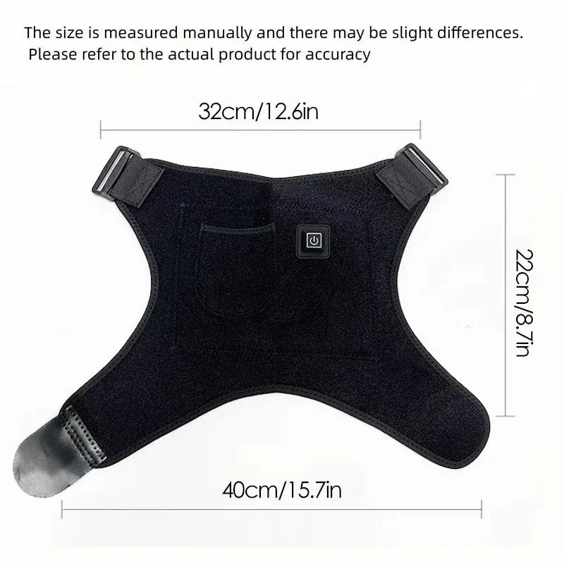 Electric Heated Shoulder Brace Wrap For Arm And Shoulder Pain Relief