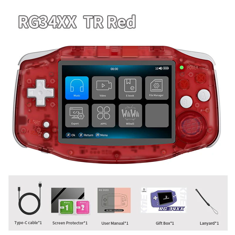 Anbernic RG34XX Handheld Game Console IPS Screen WiFi Bluetooth