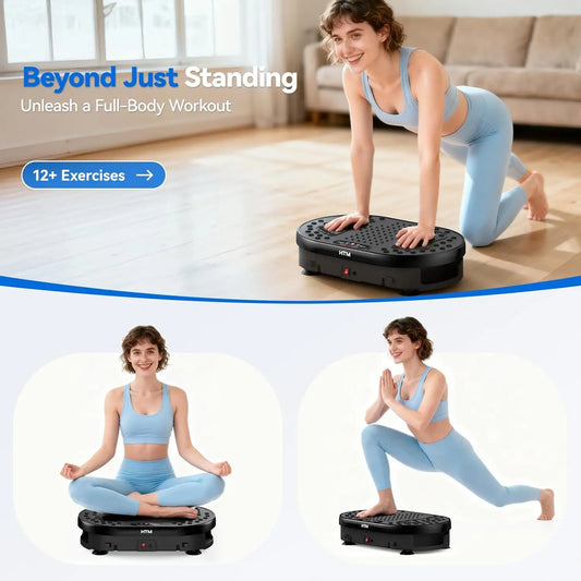 HTMM Vibration Plate With 120 Speed Levels And 9 Programs