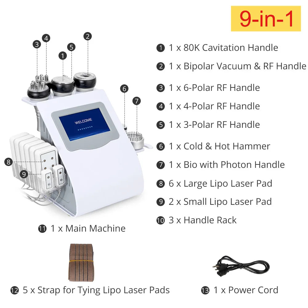 Aristorm Cavitation 80K Body Slim RF Vacuum Sculpting Anti Wrinkle