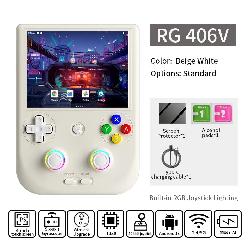 Anbernic RG406V Retro Handheld Console Multitouch WiFi