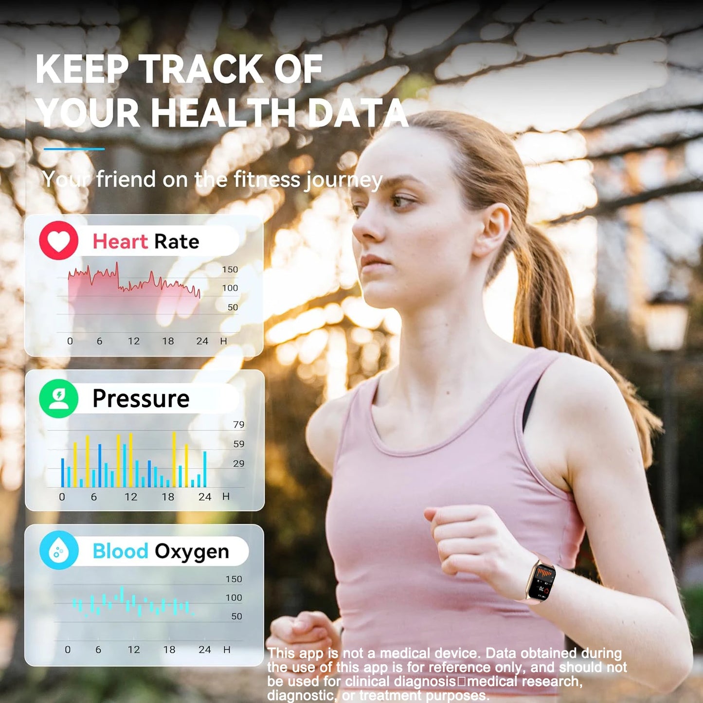 LIVLOVCP AI Voice Assistant Smart Watch Men Women Heart Rate