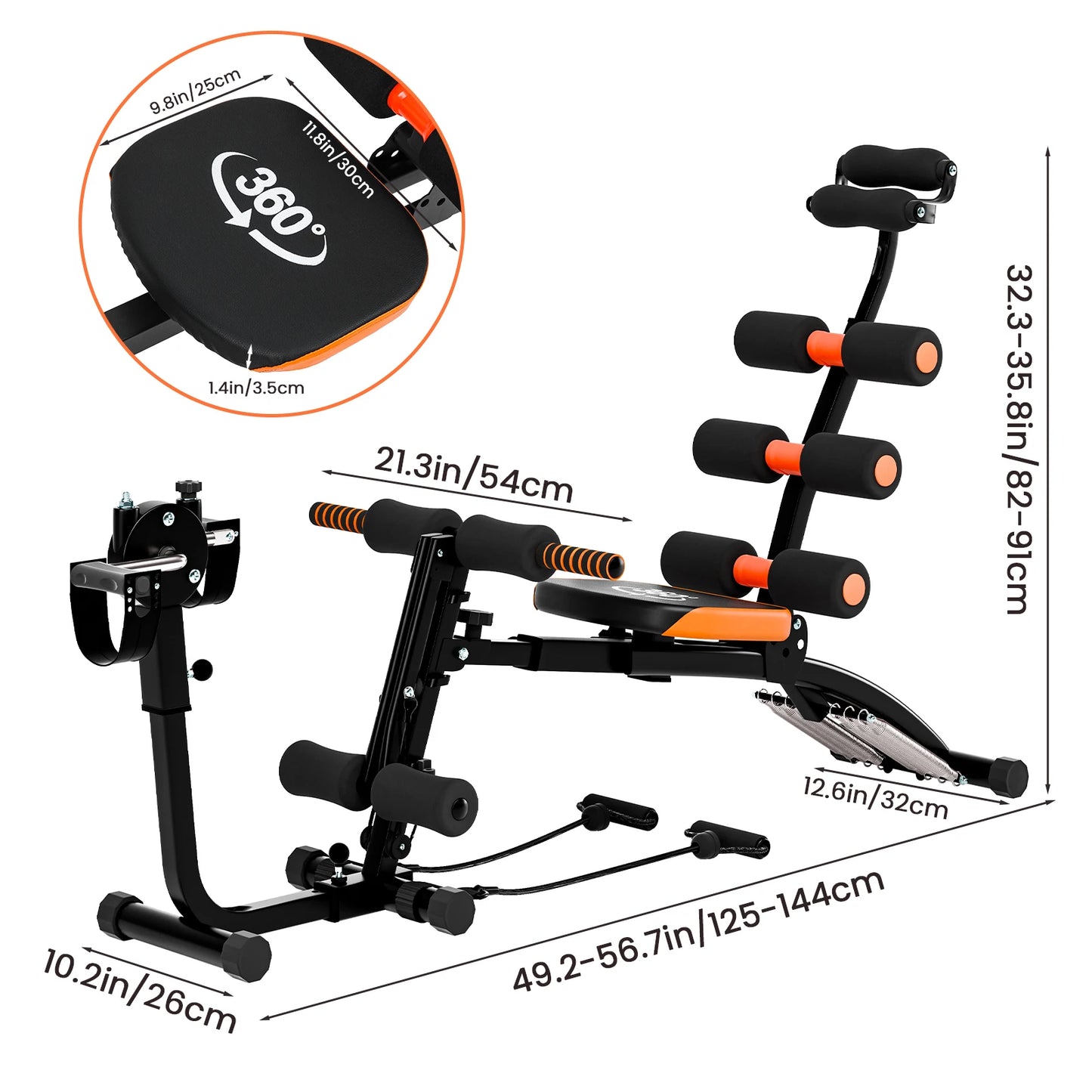 Six In One Multifunctional Abdominal Machine Waist And Sit Ups