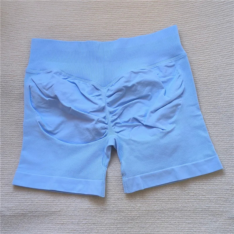 Women's Gym Running Shorts Scrunch Butt Seamless Biker Cycling
