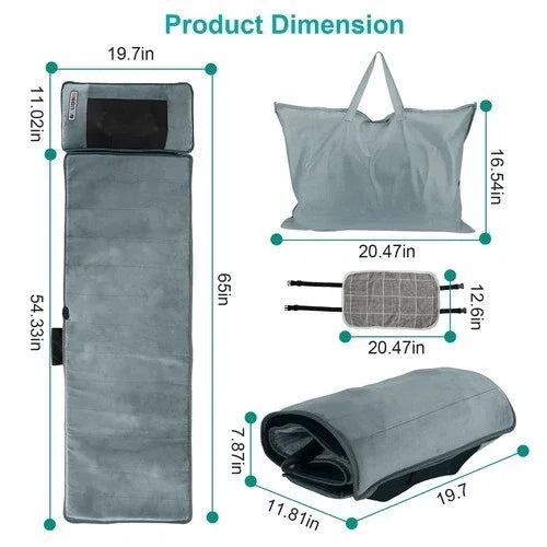 Electric Massage Mat Multifunctional Kneading Full Body Massager With Heating