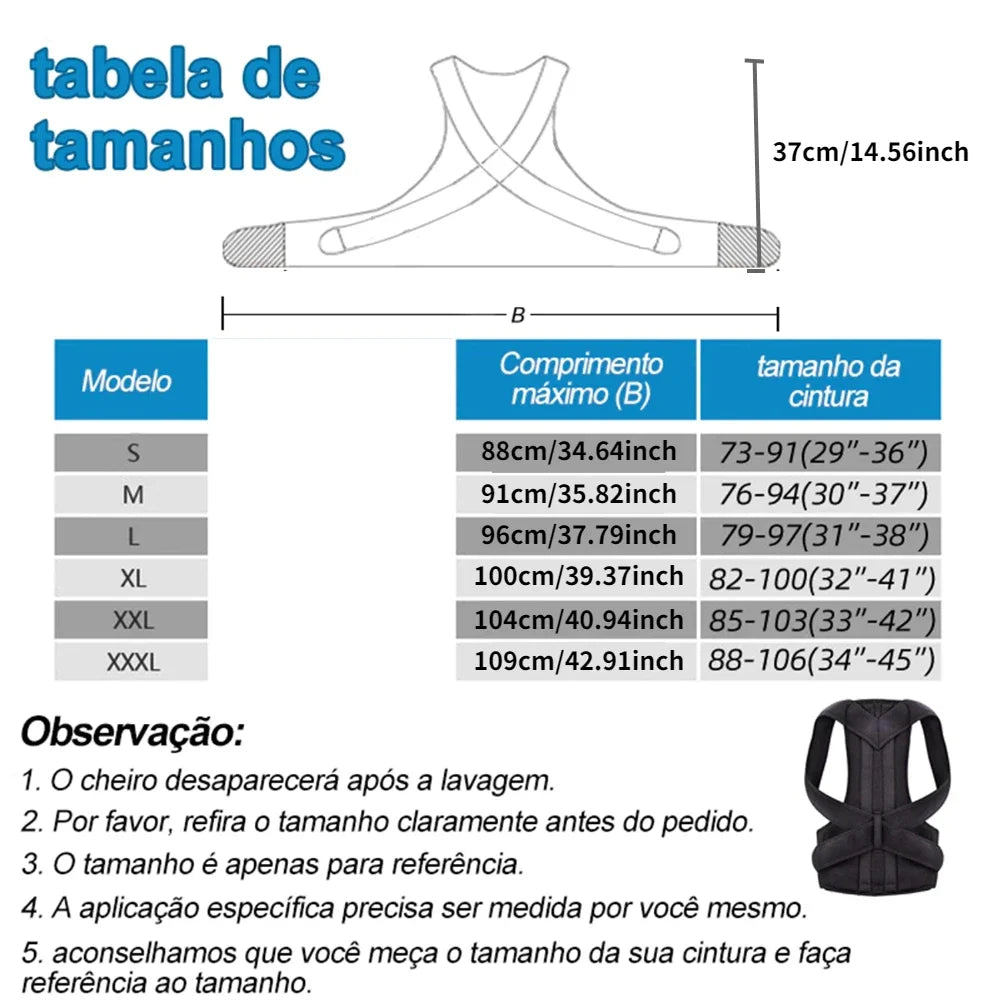 Lumbar Belt Posture Corrector Vest With Back Support