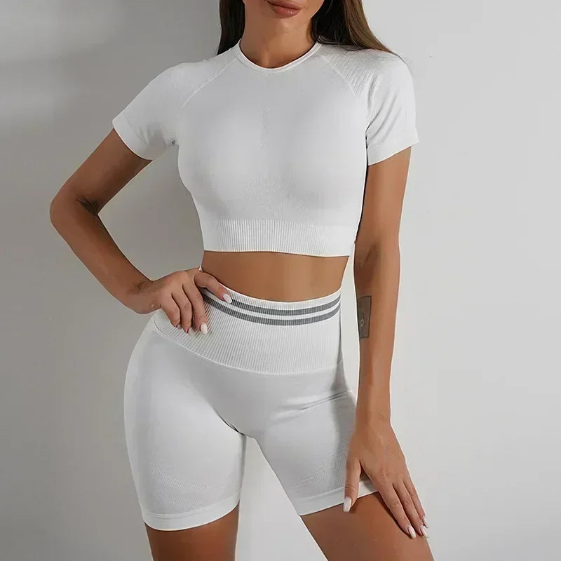 Dailou Seamless Yoga Set High Waist Workout Wear For Women