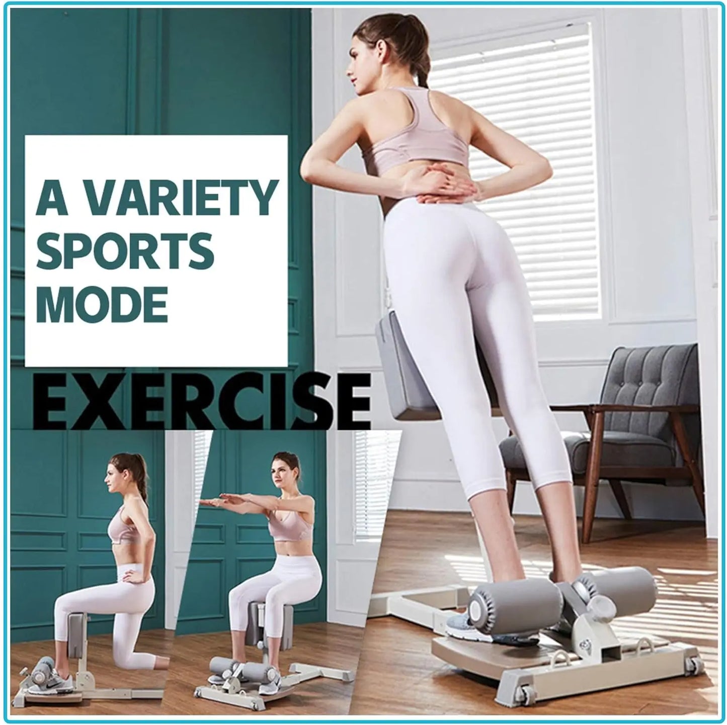 Deluxe Sissy Squat Bench for Home Gym and Leg Exercise